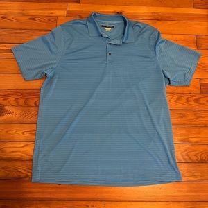 Greg Norman Blue Striped Polo